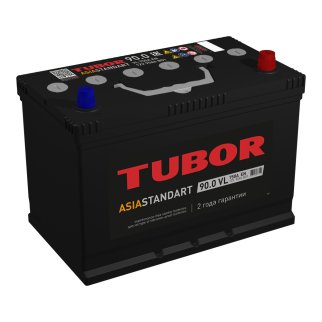 Аккумуляторная батарея TUBOR ASIA STANDART 6СТ90 обр. 306х175х221 750A D31L фото