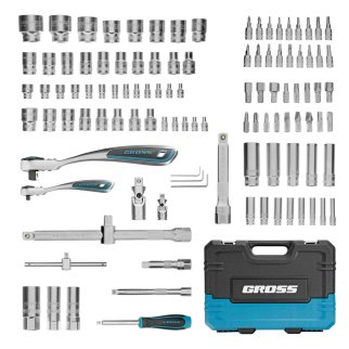 Набор инструмента 1/2"1/4" 109пр. GROSS фото 2