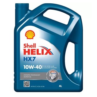 Масло моторное SHELL Helix HX7 10W-40 SP A3/B4 полусинтетическое 4 л EURO 550070333 фото