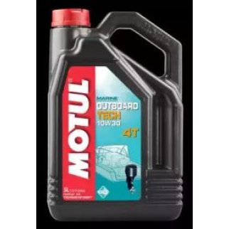 Масло моторное MOTUL Outboard Tech 4T полусинтетическое 10W-30 SJ/SG 5л. фото