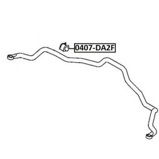Втулка переднего стабилизатора ASVA 0407-DA2F фото