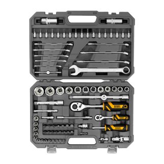 Набор инструмента 82 пред. 1/2", 1/4", CrV, S2 DENZEL фото 3