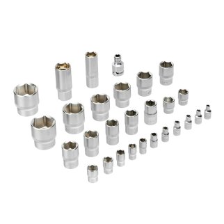 Набор инструмента 82 пред. 1/2", 1/4", CrV, S2 DENZEL фото 9