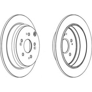 Диск тормозной задний FERODO DDF1608 фото