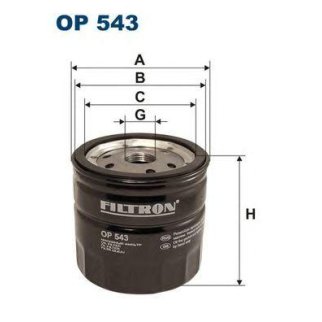 Фильтр масляный FILTRON OP 543 фото