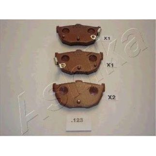 Колодки тормозные задние дисковые к-кт ashika 51-01-123 фото