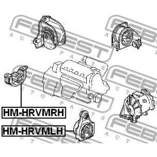 Опора двигателя левая FEBEST HM-HRVMLH фото