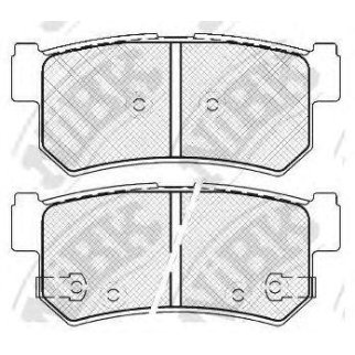 Колодки тормозные задние дисковые к-кт NiBK PN0440 фото