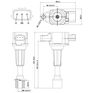 Катушка зажигания FEBEST 05640-001 фото 2
