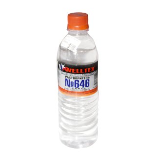 Растворитель 646 WELLTEX пласт.бут. 0,5л фото