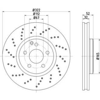 Диск тормозной передний вентилируемый TEXTAR 92277705 фото