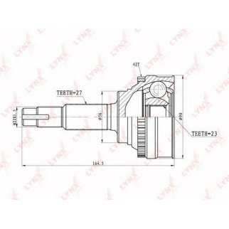 ШРУС наружный LYNXauto CO5706A фото