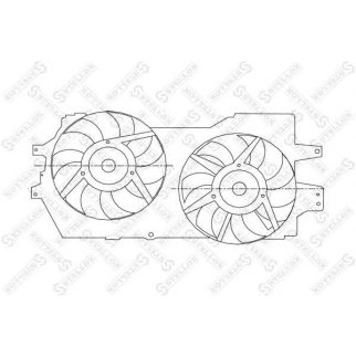 29-99107-SX_вентилятор охлаждения! Chrysler Voyager 96> фото