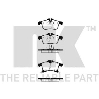 Колодки тормозные дисковые передние с звуковым предупреждением износа и прижимной пластиной / OPEL A фото