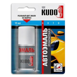 Эмаль KUDO chevrolet 04U ремонтный с кистью 15мл. фото