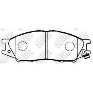 Колодки тормозные передние к-кт NiBK PN2435 фото
