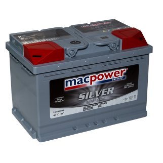 Аккумуляторная батарея MACPOWER 6СТ 75 прям.278х175х190 Турция фото