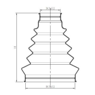 Пыльник ШРУСа для а/м Peugeot 308 (07-) (наруж.компл: хомуты/смазка/крепеж) (CR) (FG 2001) фото 3