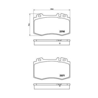 Колодки тормозные передние к-кт TRIALLI PF 4276 фото 2