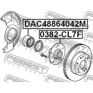 Подшипник передней ступицы FEBEST DAC48864042M фото