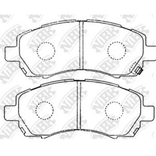 Колодки тормозные передние к-кт NiBK PN7398 фото