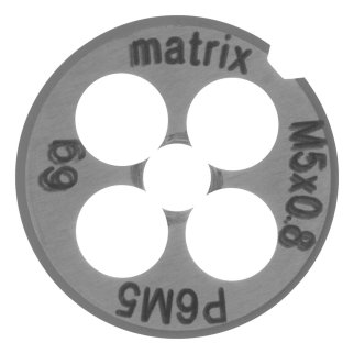 Плашка М5 х 0,8 мм, Р6М5 MATRIX фото 2 Плашка М5 х 0,8 мм, Р6М5 MATRIX фото 2