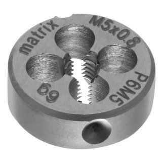 Плашка М5 х 0,8 мм, Р6М5 MATRIX фото 4 Плашка М5 х 0,8 мм, Р6М5 MATRIX фото 4