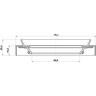 Сальник привода 50X70X14.2X20.4 NISSAN MURANO Z51 2007-2014 фото 2