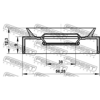 Сальник привода FEBEST 95PAY-40560912C фото