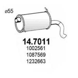 Глушитель основной ASSO 14.7011 фото