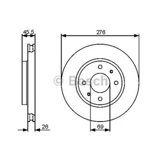 Диск тормозной BOSCH 0 986 479 471 фото