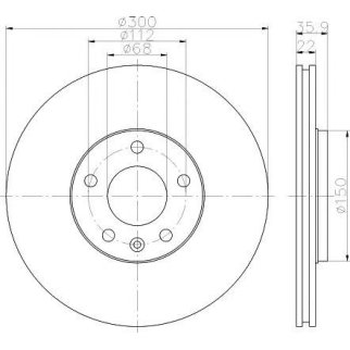 Диск тормозной TEXTAR 921371 03 фото