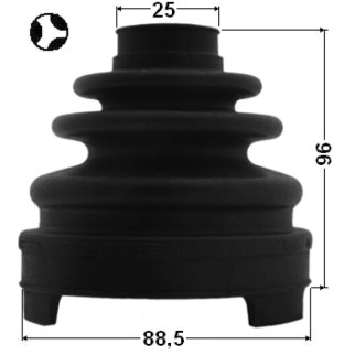 Пыльник ШРУСа внутр. FEBEST 0215-Z51T фото 2 Пыльник ШРУСа внутр. FEBEST 0215-Z51T фото 2