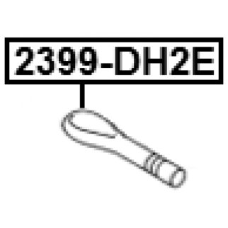 Петля буксировочная BMW 1/2/3/4/5/7/MINI/MB/VW Crafter 30-50 06-> FEBEST 2399-DH2E фото 2