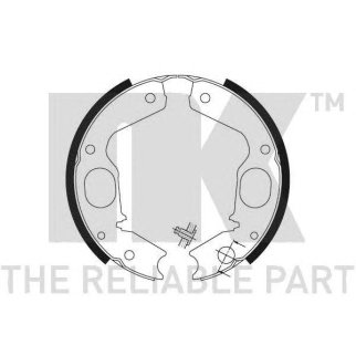 Колодки стояночного тормоза, барабанные (197x40mm) / MITSUBISHI Delica,L400,Pajero-II,Pajero Sport-I фото