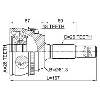 ШРУС наружный FEBEST 0110-ACV36A48 фото 2