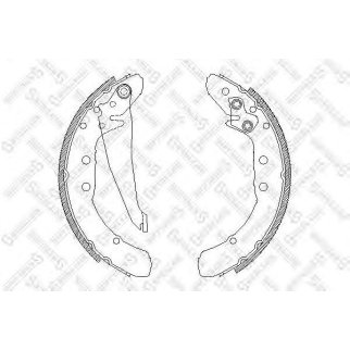 Колодки барабанные Audi 100 2.0/2.0D 84-90,VW Passat 88-96 STELLOX 408100_SX фото