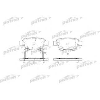 Колодки тормозные PATRON PBP1649 фото