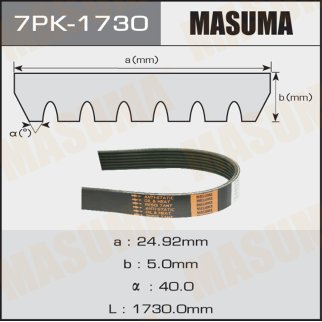 Ремень ручейковый Masuma 7PK-1730 фото