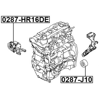 Ролик-натяжитель ручейкового ремня FEBEST 0287-HR16DE фото 2