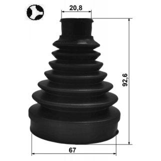 Пыльник шрус внутренний комплект 67X92.6X20.8 фото 2