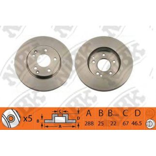 Диск тормозной NiBK RN1361 фото