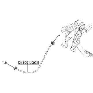 Трос сцепления RENAULT LODGY 2011.09-2018.07 FEBEST 24108-LOGII фото 2