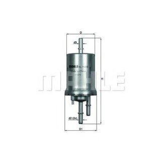 Фильтр топливный MAHLE KL 1563 фото 1