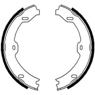 Колодки ручного тормоза к-кт FERODO FSB669 фото