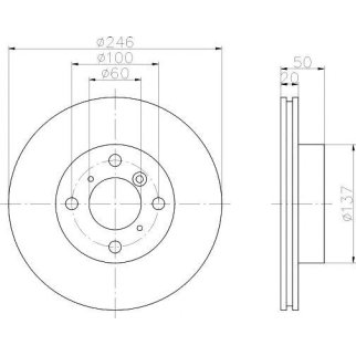 Диск тормозной передний вентилируемый TEXTAR 92104500 фото