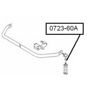 Стойка переднего стабилизатора ASVA 0723-60A фото