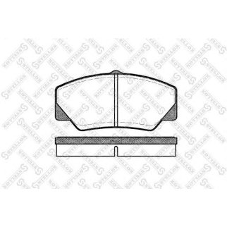 217 000B-SX_колодки дисковые п.! с антискрип. пластинами Ford Transit 80/100/120 1.6-2.5D 85-92 фото