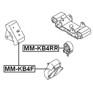 Опора двигателя FEBEST MM-KB4F фото 2 Опора двигателя FEBEST MM-KB4F фото 2