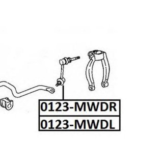 Тяга стабилизатора передняя правая фото